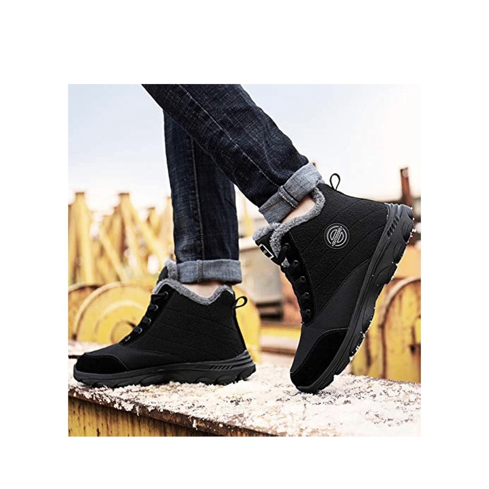 BomKinta Women's‎ Snow Boots Anti-Slip Soft Sole Fur Lined Winter Ankle Booties